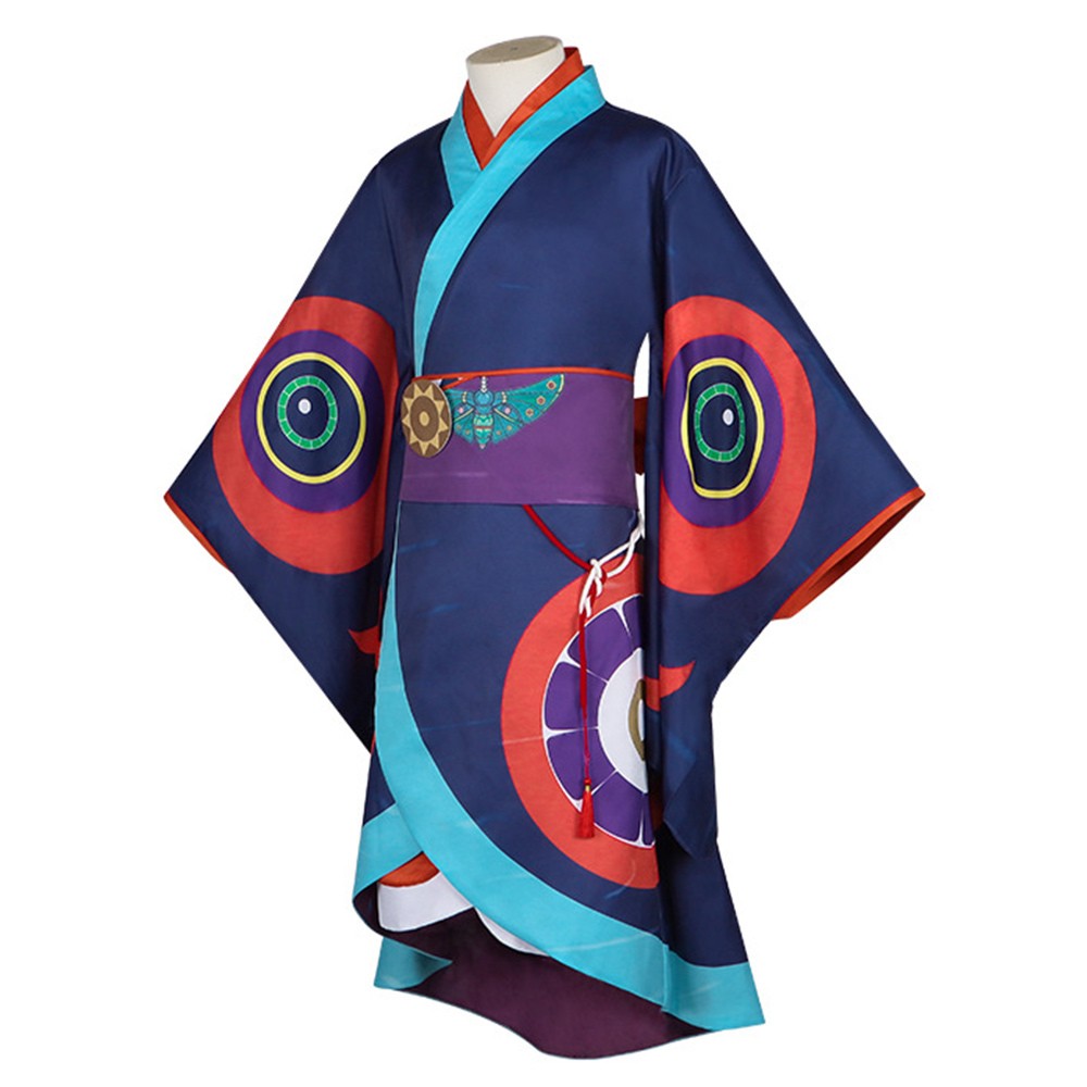 Mononoke Yakusanashi Men Kimono Costume de Cosplay pour Fête Halloween Carnaval