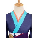 Mononoke Kusuriuri Medicine Seller Blue Kimono Set Suit Cosplay Costume Halloween Carnival Outfit