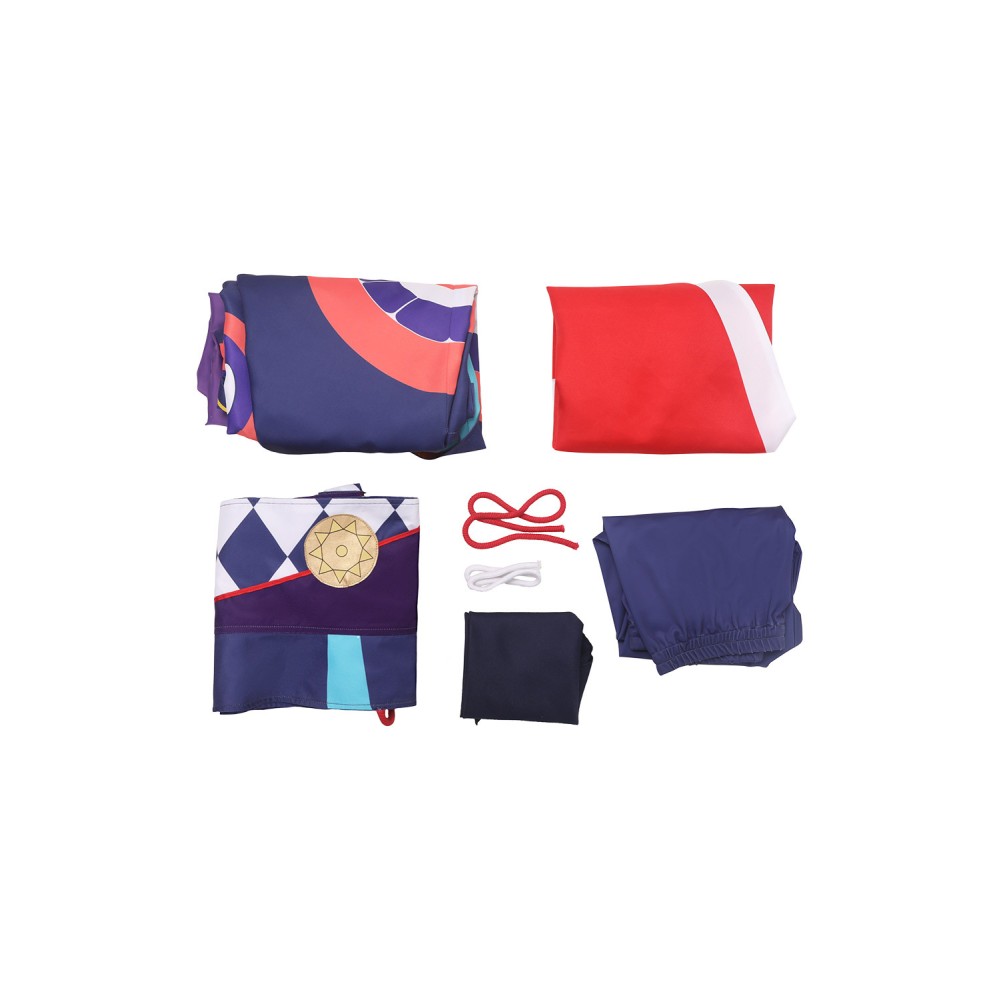 Mononoke Kusuriuri Medicine Seller Blue Kimono Set Suit Cosplay Costume Halloween Carnival Outfit