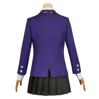 Mobile Suit Gundam (2025) Nyaan Women Purple School Uniform Skirt Cosplay Costume Halloween Carnival Outfit