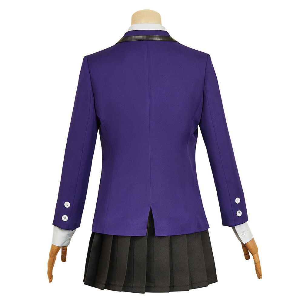 Mobile Suit Gundam (2025) Nyaan Women Purple School Uniform Skirt Cosplay Costume Halloween Carnival Outfit