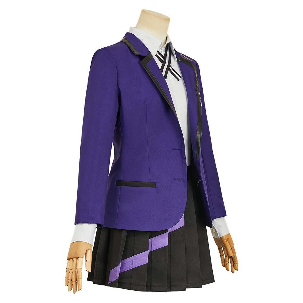 Mobile Suit Gundam (2025) Nyaan Women Purple School Uniform Skirt Cosplay Costume Halloween Carnival Outfit