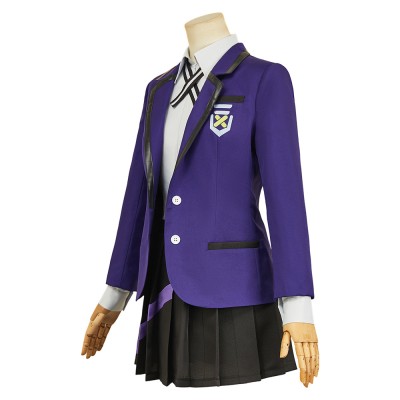 Mobile Suit Gundam (2025) Nyaan Women Purple School Uniform Skirt Cosplay Costume Halloween Carnival Outfit