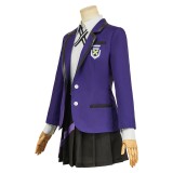 Mobile Suit Gundam (2025) Nyaan Women Purple School Uniform Skirt Cosplay Costume Halloween Carnival Outfit