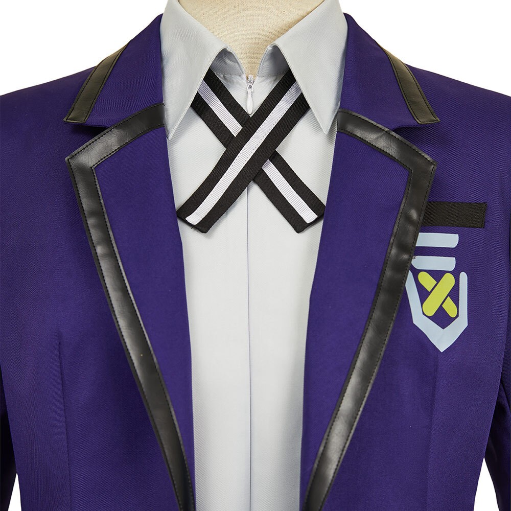 Mobile Suit Gundam (2025) Nyaan Women Purple School Uniform Skirt Cosplay Costume Halloween Carnival Outfit