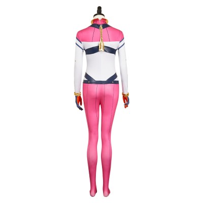 Mobile Suit Gundam (2025) Amate Yuzuriha Costume de Cosplay en Jumpsuit Rose pour Halloween et Carnaval