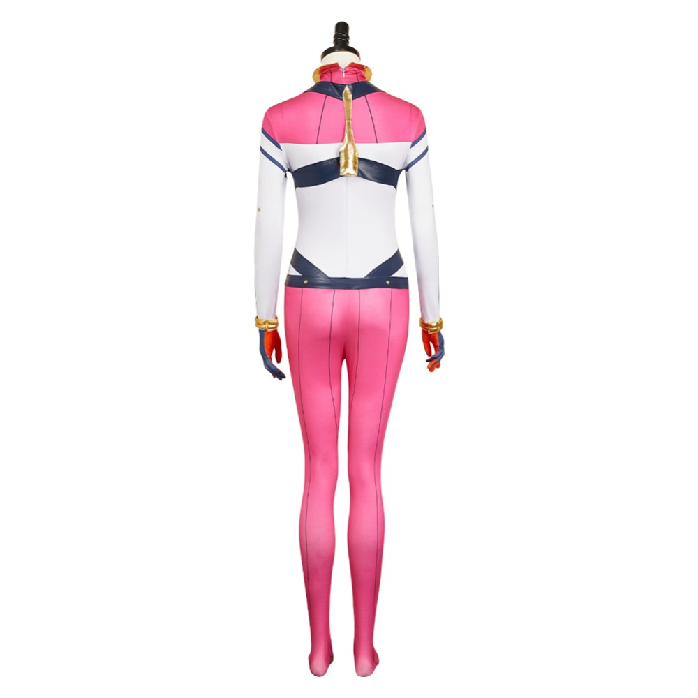 Mobile Suit Gundam (2025) Amate Yuzuriha Costume de Cosplay en Jumpsuit Rose pour Halloween et Carnaval