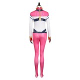 Mobile Suit Gundam (2025) Amate Yuzuriha Costume de Cosplay en Jumpsuit Rose pour Halloween et Carnaval