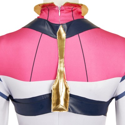 Mobile Suit Gundam (2025) Amate Yuzuriha Costume de Cosplay en Jumpsuit Rose pour Halloween et Carnaval