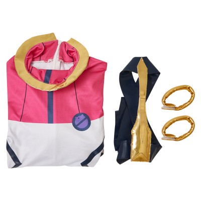 Mobile Suit Gundam (2025) Amate Yuzuriha Costume de Cosplay en Jumpsuit Rose pour Halloween et Carnaval