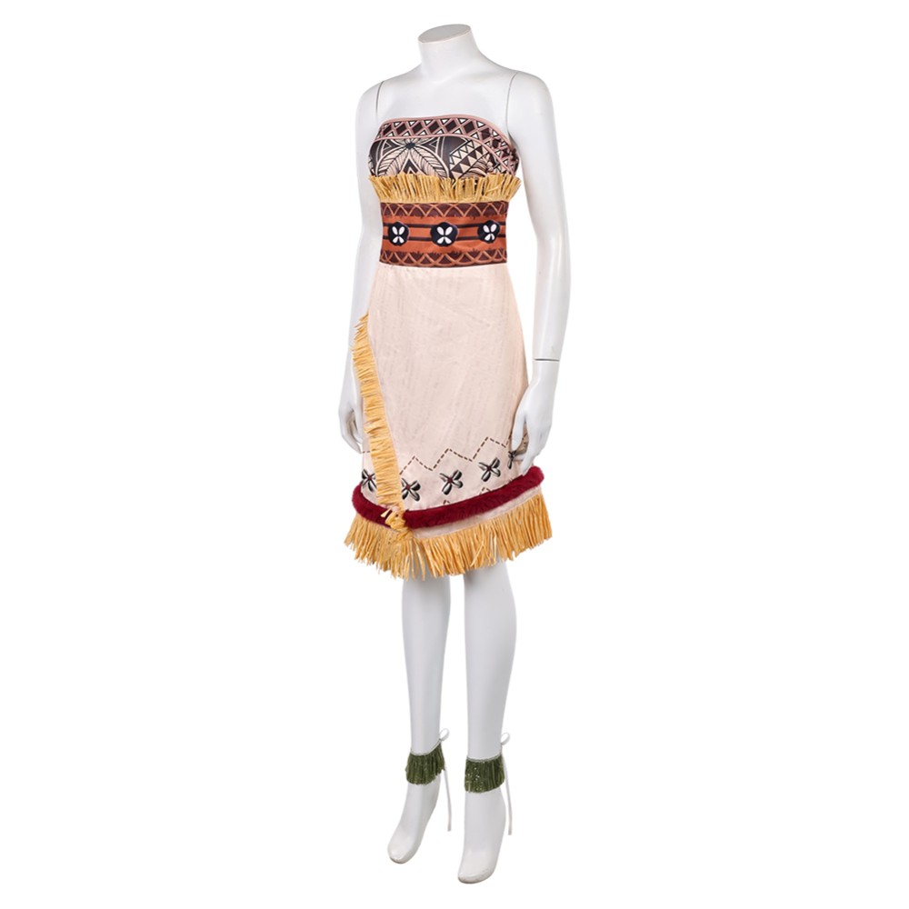 Moana Live-action Moana Brown Cosplay Costume Halloween Carnival Outfit