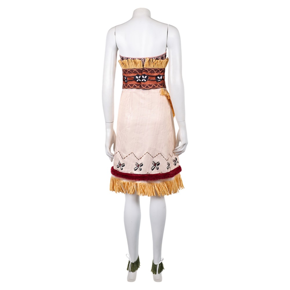 Moana Live-action Moana Brown Cosplay Costume Halloween Carnival Outfit