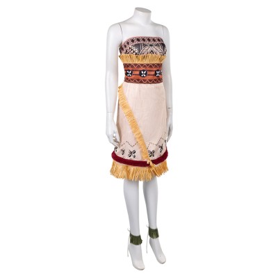 Moana Live-action Moana Brown Cosplay Costume Halloween Carnival Outfit