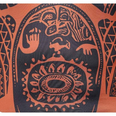 Moana Costume de Cosplay en Direct avec Jumpsuit Marron Maui et Jupe en Herbe pour Halloween et Carnaval