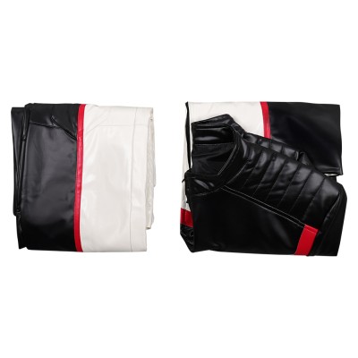 Mister Terrific Ensemble de Manteau en Cuir pour Hommes et Pantalons Costume de Fête Cosplay Halloween Carnaval