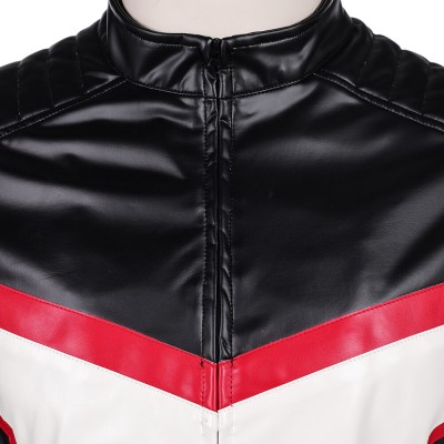 Mister Terrific Ensemble de Manteau en Cuir pour Hommes et Pantalons Costume de Fête Cosplay Halloween Carnaval