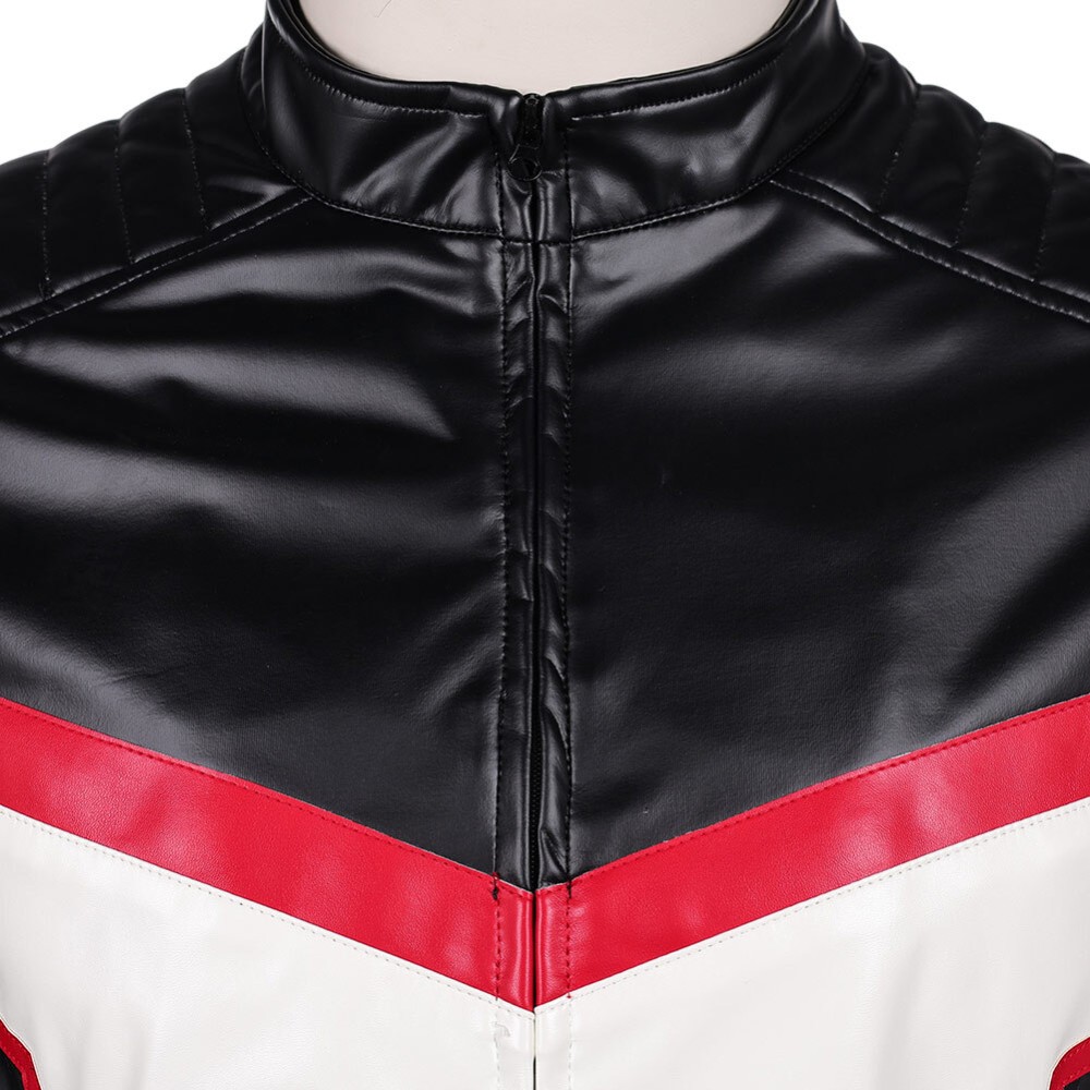 Mister Terrific Ensemble de Manteau en Cuir pour Hommes et Pantalons Costume de Fête Cosplay Halloween Carnaval