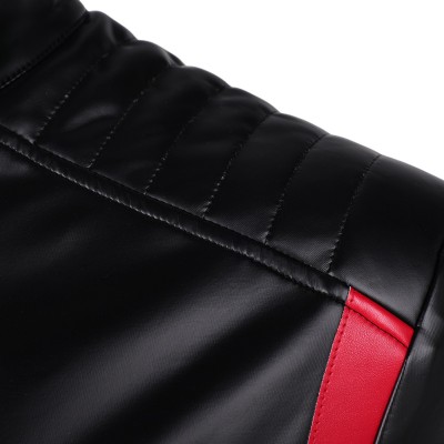 Mister Terrific Ensemble de Manteau en Cuir pour Hommes et Pantalons Costume de Fête Cosplay Halloween Carnaval
