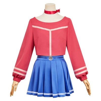MiSide Mita Women Red Cosplay Costume Halloween Carnival Outfit