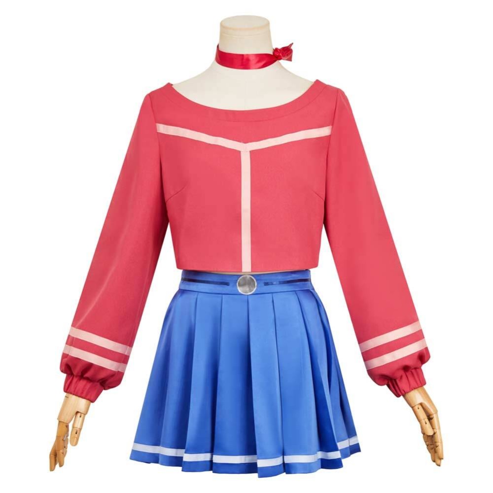 MiSide Mita Women Red Cosplay Costume Halloween Carnival Outfit