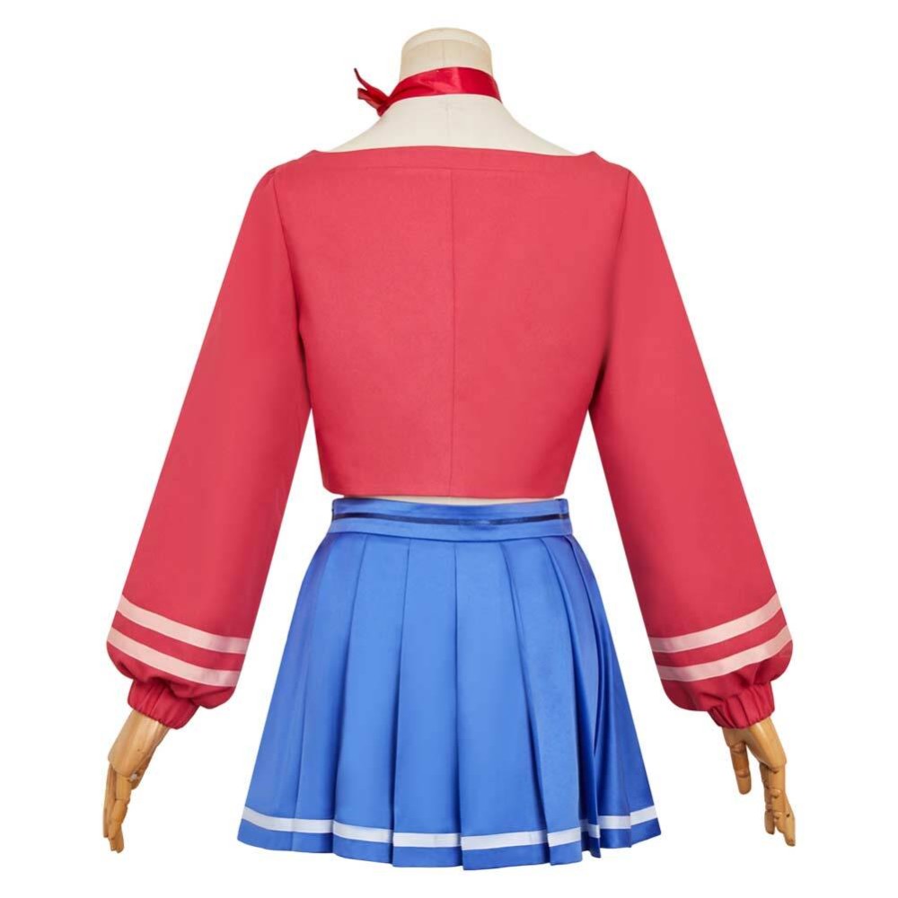 MiSide Mita Women Red Cosplay Costume Halloween Carnival Outfit
