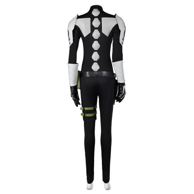 Mina Ashiro Kikoru Shinomiya Femme Noir Combinaison Ensemble Costume Cosplay Halloween Carnaval Tenue