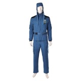 Mickey17 (2025) Mickey Blue Uniform Cosplay Costume Halloween Carnival Outfit