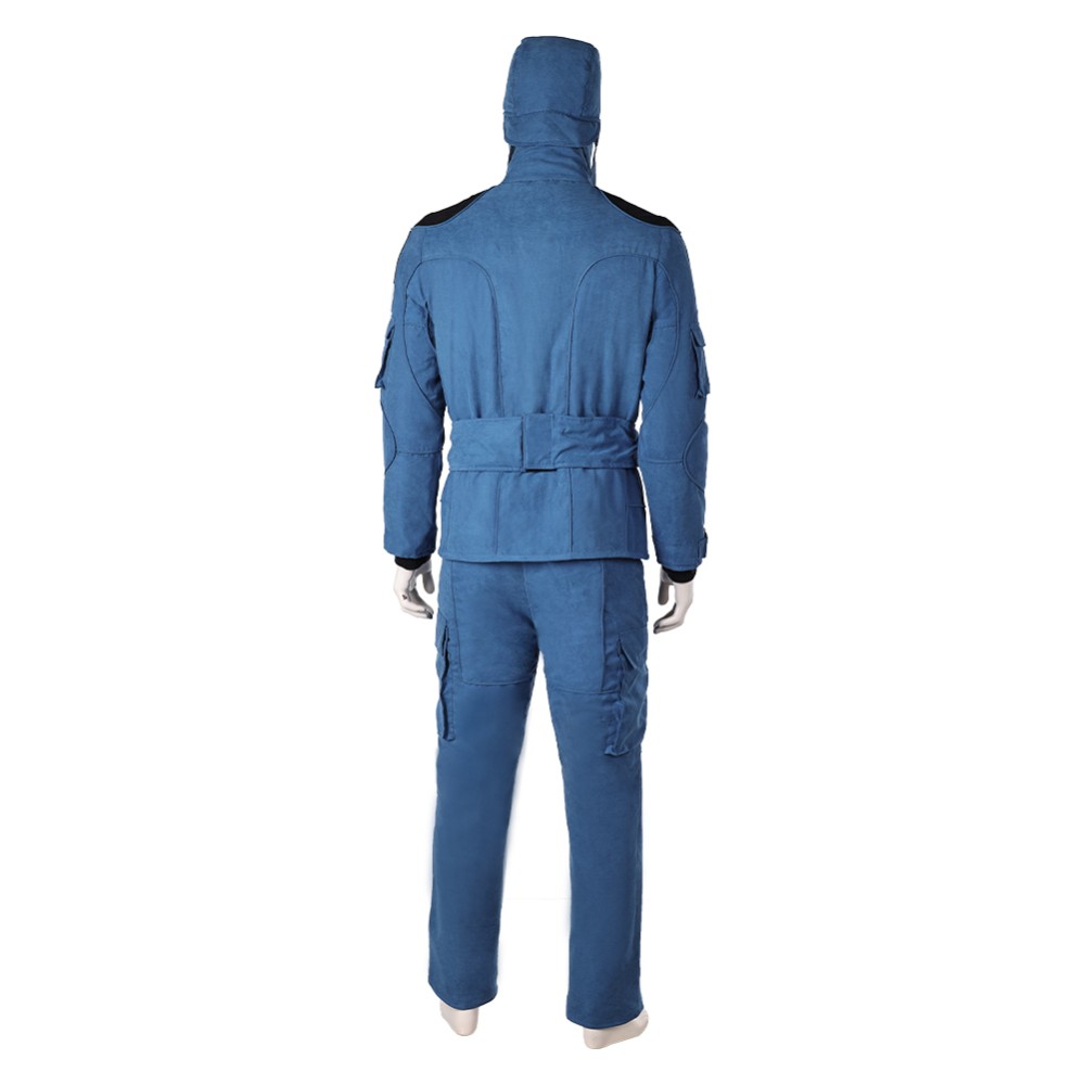 Mickey17 (2025) Mickey Blue Uniform Cosplay Costume Halloween Carnival Outfit