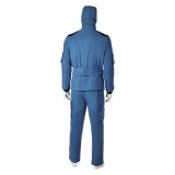 Mickey17 (2025) Mickey Blue Uniform Cosplay Costume Halloween Carnival Outfit