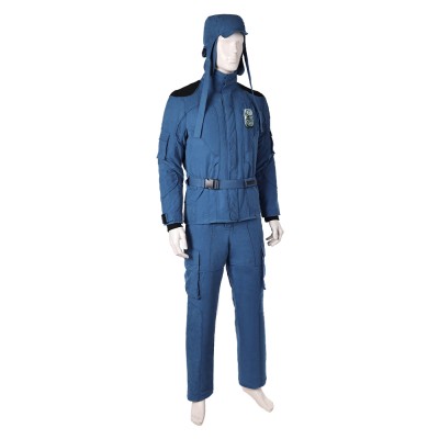 Mickey17 (2025) Mickey Blue Uniform Cosplay Costume Halloween Carnival Outfit