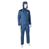 Mickey17 (2025) Mickey Blue Uniform Cosplay Costume Halloween Carnival Outfit