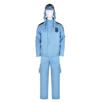 Mickey 17 (2025) Micky Blue Jumpsuit Cosplay Costume Halloween Carnival Outfit
