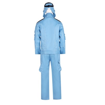 Mickey 17 (2025) Micky Blue Jumpsuit Cosplay Costume Halloween Carnival Outfit