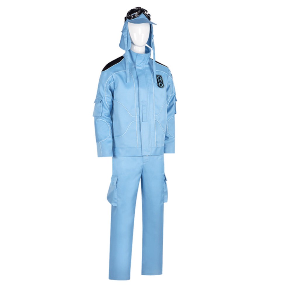 Mickey 17 (2025) Micky Blue Jumpsuit Cosplay Costume Halloween Carnival Outfit
