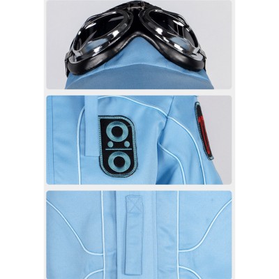 Mickey 17 (2025) Micky Blue Jumpsuit Cosplay Costume Halloween Carnival Outfit
