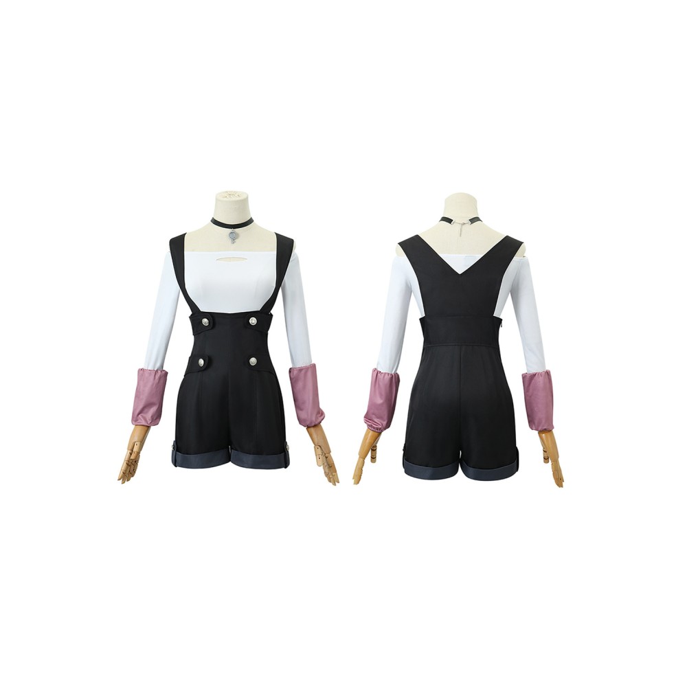 Metallic Rouge Rouge Redstar Burgundy Uniform Suit Cosplay Costume Halloween Carnival Outfit