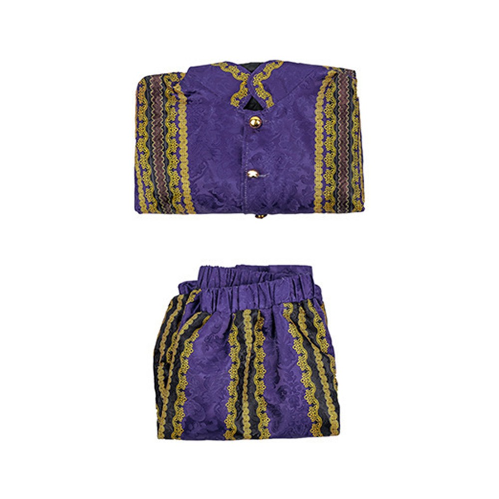 Costume de cosplay médiéval Renaissance Tudor Noble Prince Henry Purple pour Halloween et carnaval