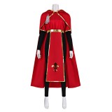 Costume de cosplay de prêtre et de nonne en robe rouge de style Renaissance médiévale pour Halloween et carnaval