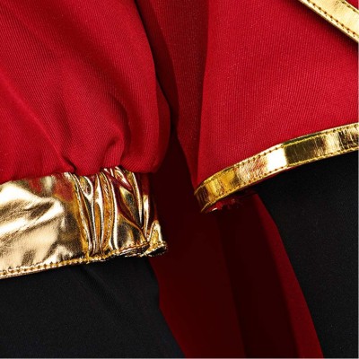 Costume de cosplay de prêtre et de nonne en robe rouge de style Renaissance médiévale pour Halloween et carnaval