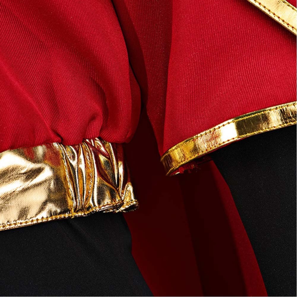 Costume de cosplay de prêtre et de nonne en robe rouge de style Renaissance médiévale pour Halloween et carnaval