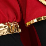 Costume de cosplay de prêtre et de nonne en robe rouge de style Renaissance médiévale pour Halloween et carnaval
