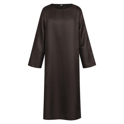 Medieval Renaissance Priest Black Robe Cosplay Costume Halloween Carnival Outfit