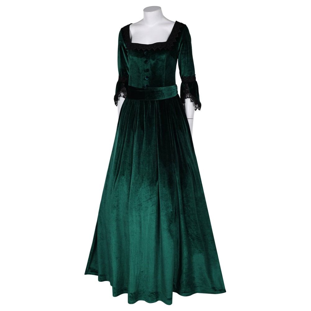 Medieval Clothing Gothic Formal Women Dress With Belt Suit &nbsp; Cosplay Costume Halloween Carnival Outfit