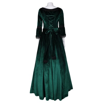 Medieval Clothing Gothic Formal Women Dress With Belt Suit &nbsp; Cosplay Costume Halloween Carnival Outfit