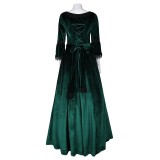 Medieval Clothing Gothic Formal Women Dress With Belt Suit &nbsp; Cosplay Costume Halloween Carnival Outfit