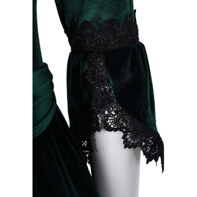 Medieval Clothing Gothic Formal Women Dress With Belt Suit &nbsp; Cosplay Costume Halloween Carnival Outfit