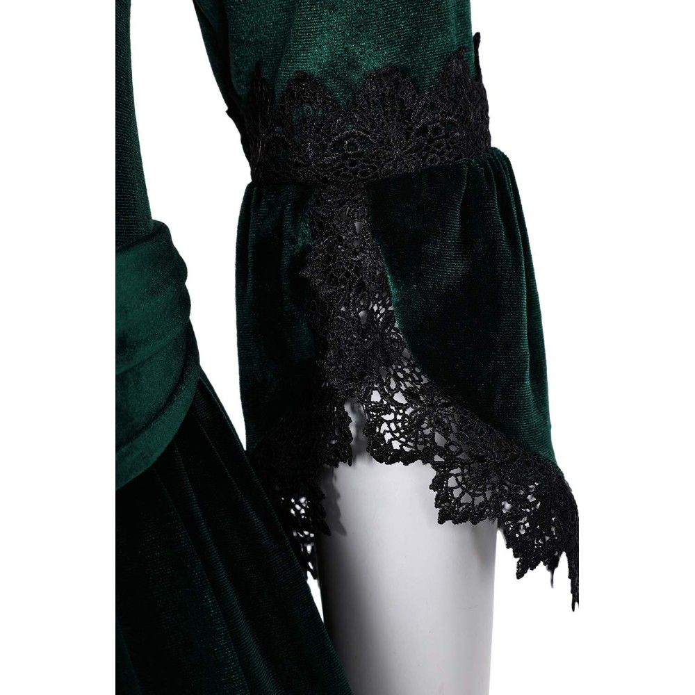 Medieval Clothing Gothic Formal Women Dress With Belt Suit &nbsp; Cosplay Costume Halloween Carnival Outfit