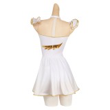 Robe blanche de cosplay pour femmes Medalist Yuitsuka Inori, costume pour Halloween et carnaval