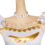 Robe blanche de cosplay pour femmes Medalist Yuitsuka Inori, costume pour Halloween et carnaval