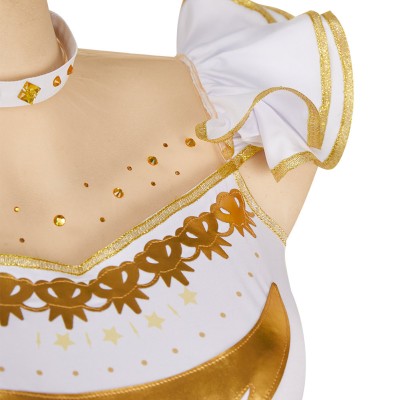Robe blanche de cosplay pour femmes Medalist Yuitsuka Inori, costume pour Halloween et carnaval